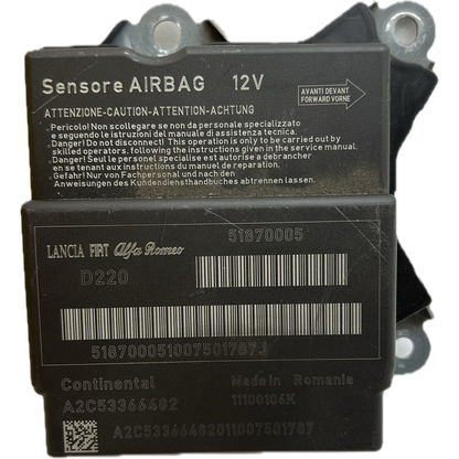 Fiat 500 312 Airbag-Steuergerät Reparatur