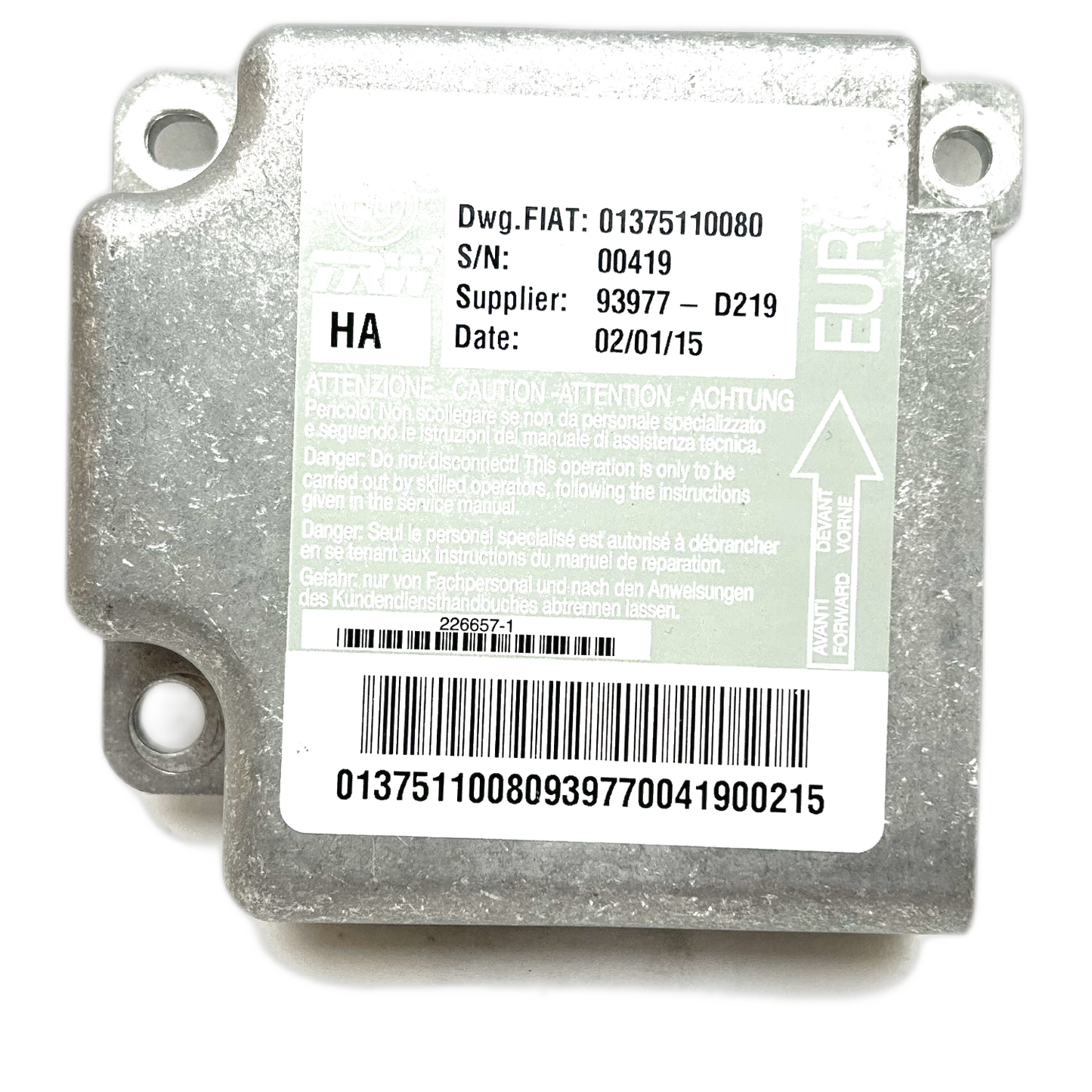 Fiat Ducato 250 Airbag-Steuergerät Reparatur