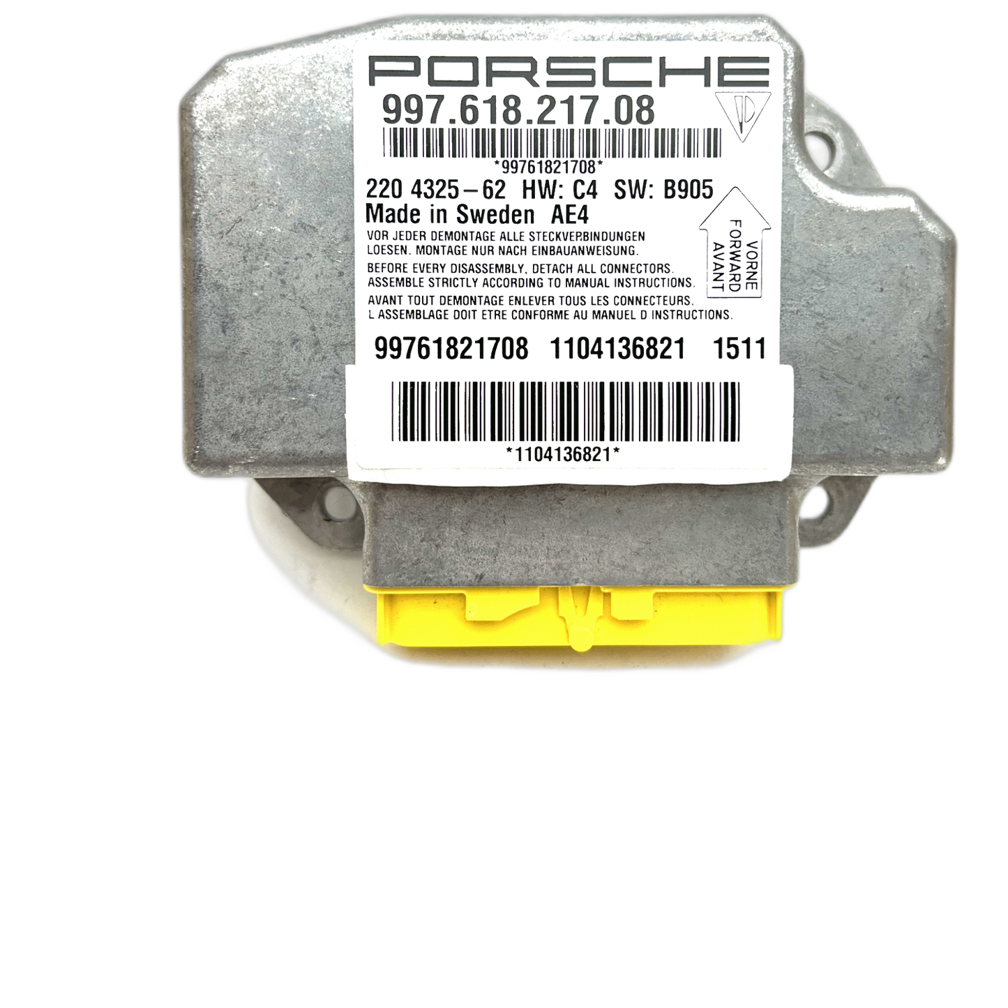 Porsche 911 997 Airbag-Steuergerät Reparatur