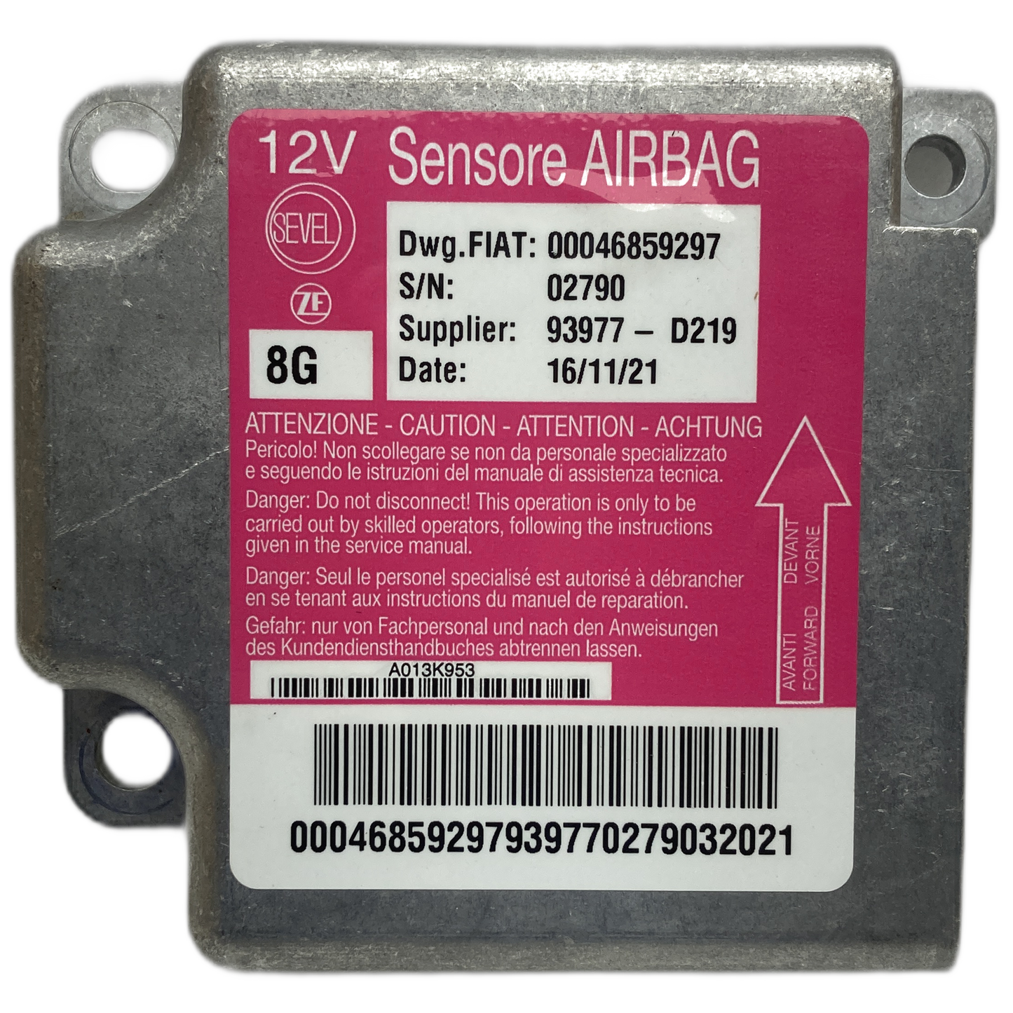 Fiat Ducato 250 Airbag-Steuergerät Reparatur