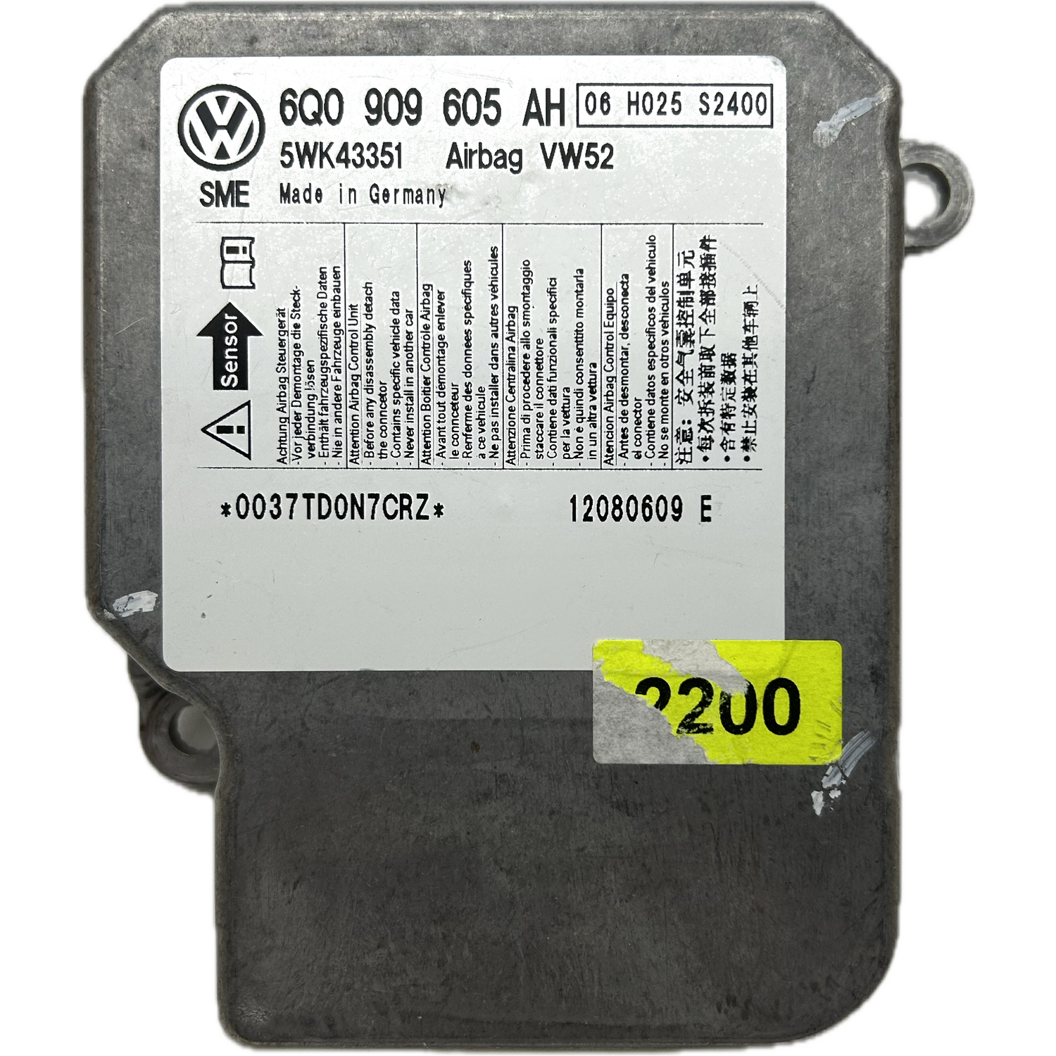 Volkswagen Caddy 2K Airbag-Steuergerät Reparatur