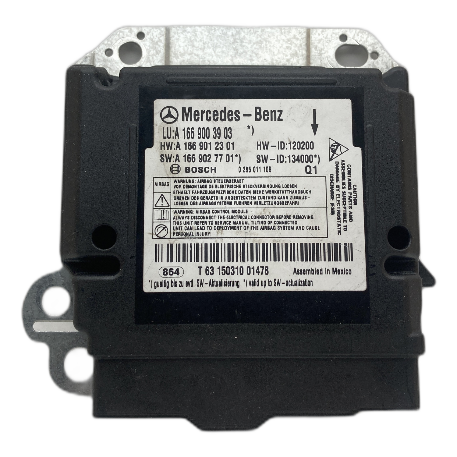 Mercedes-Benz GL X166 Airbag-Steuergerät Reparatur