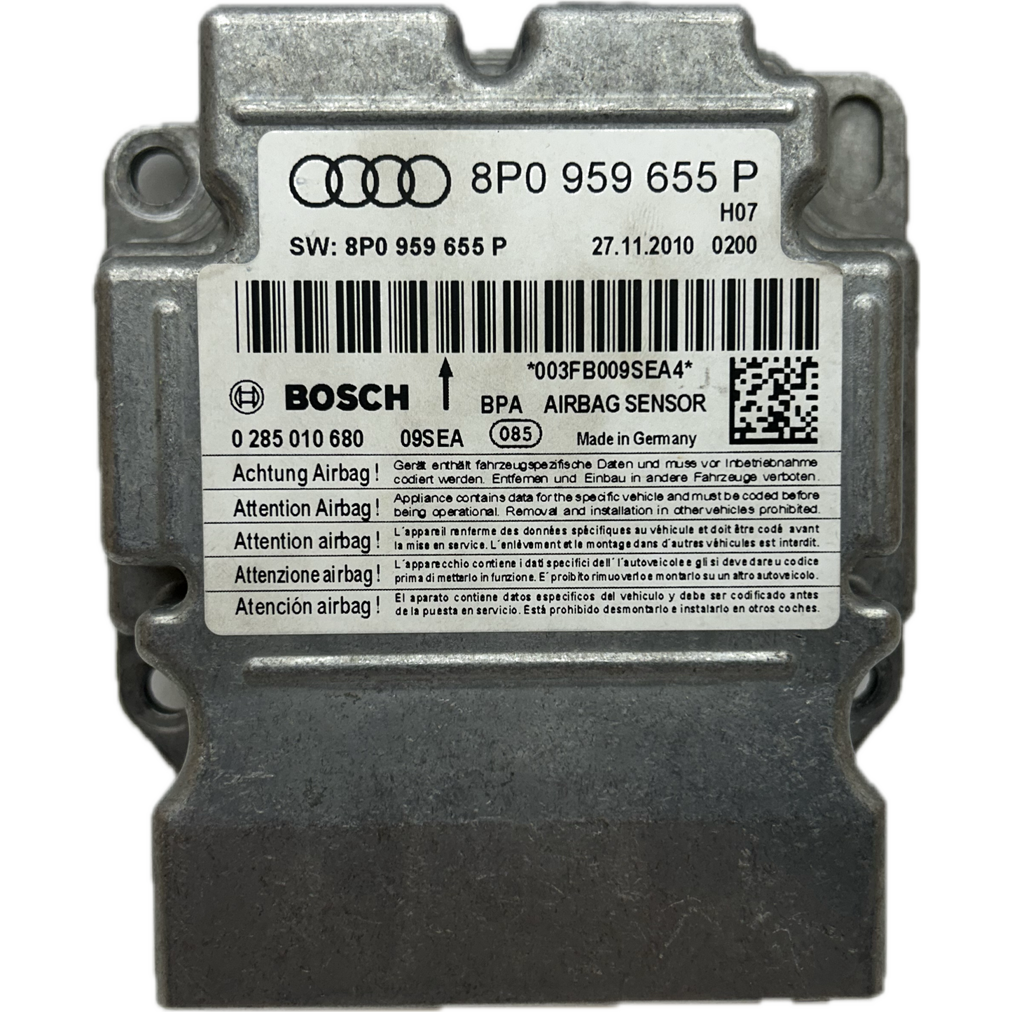 Audi A3 8P Airbag-Steuergerät Reparatur