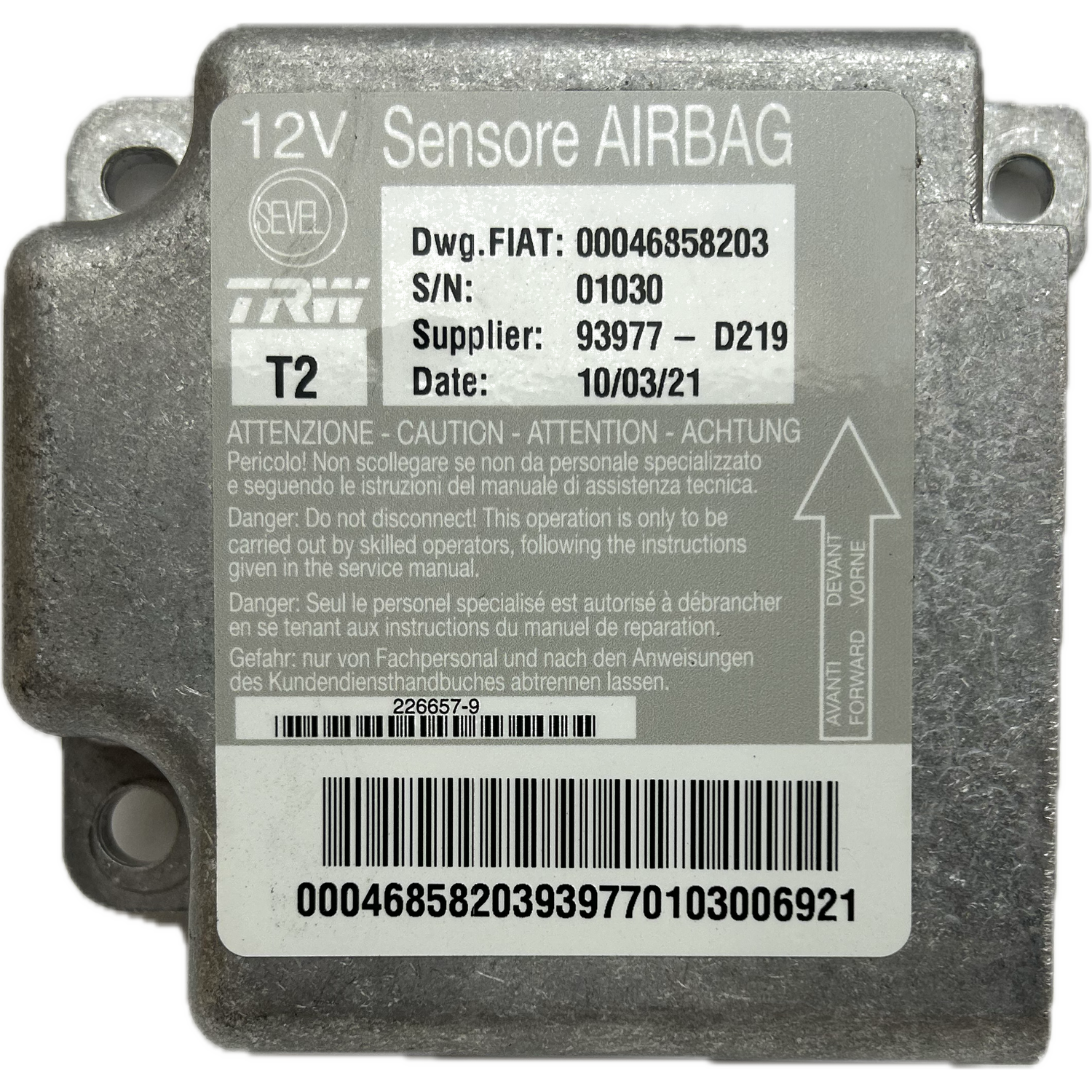 Fiat Ducato 250 Airbag-Steuergerät Reparatur